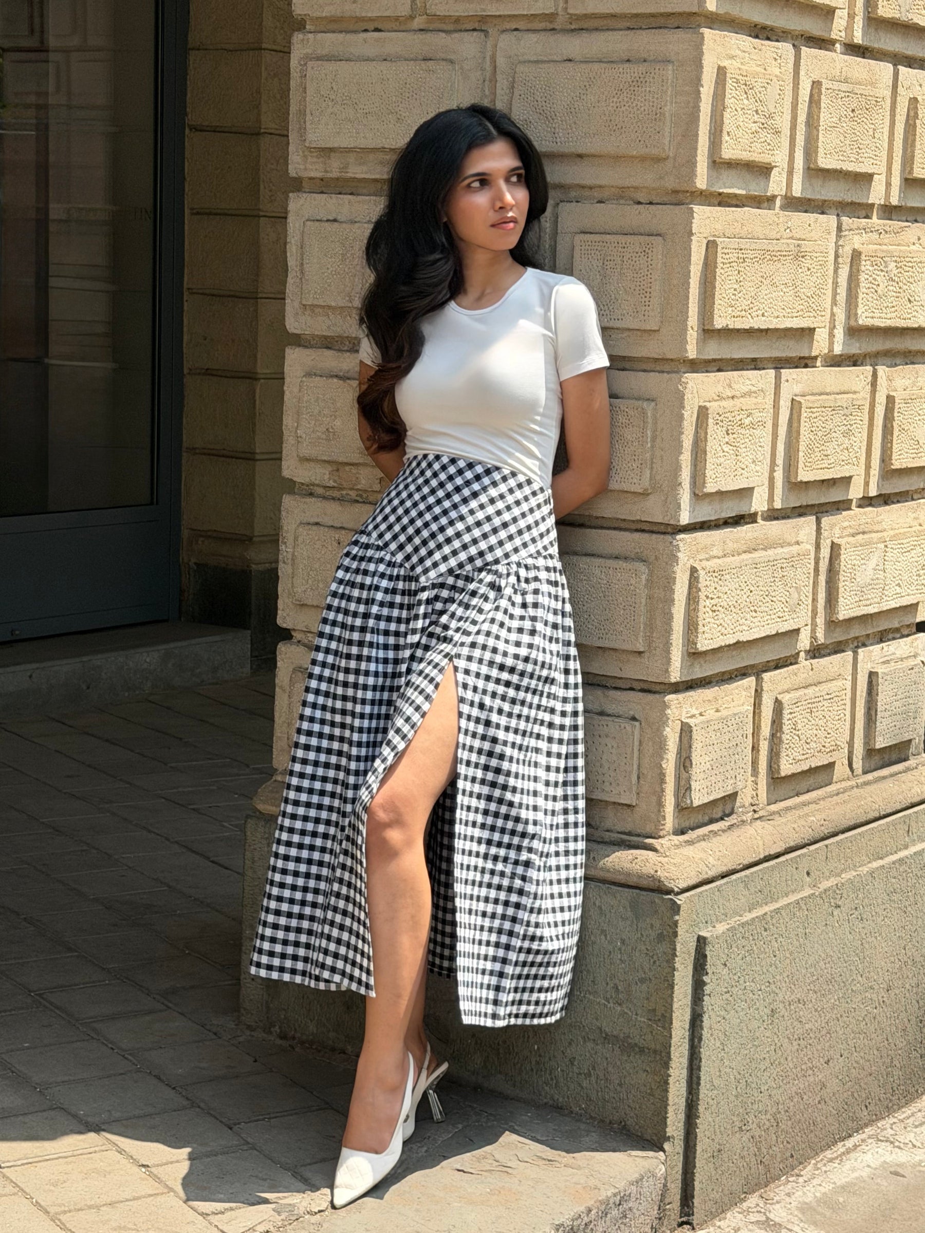 The Gigi Skirt in Classic Black & White