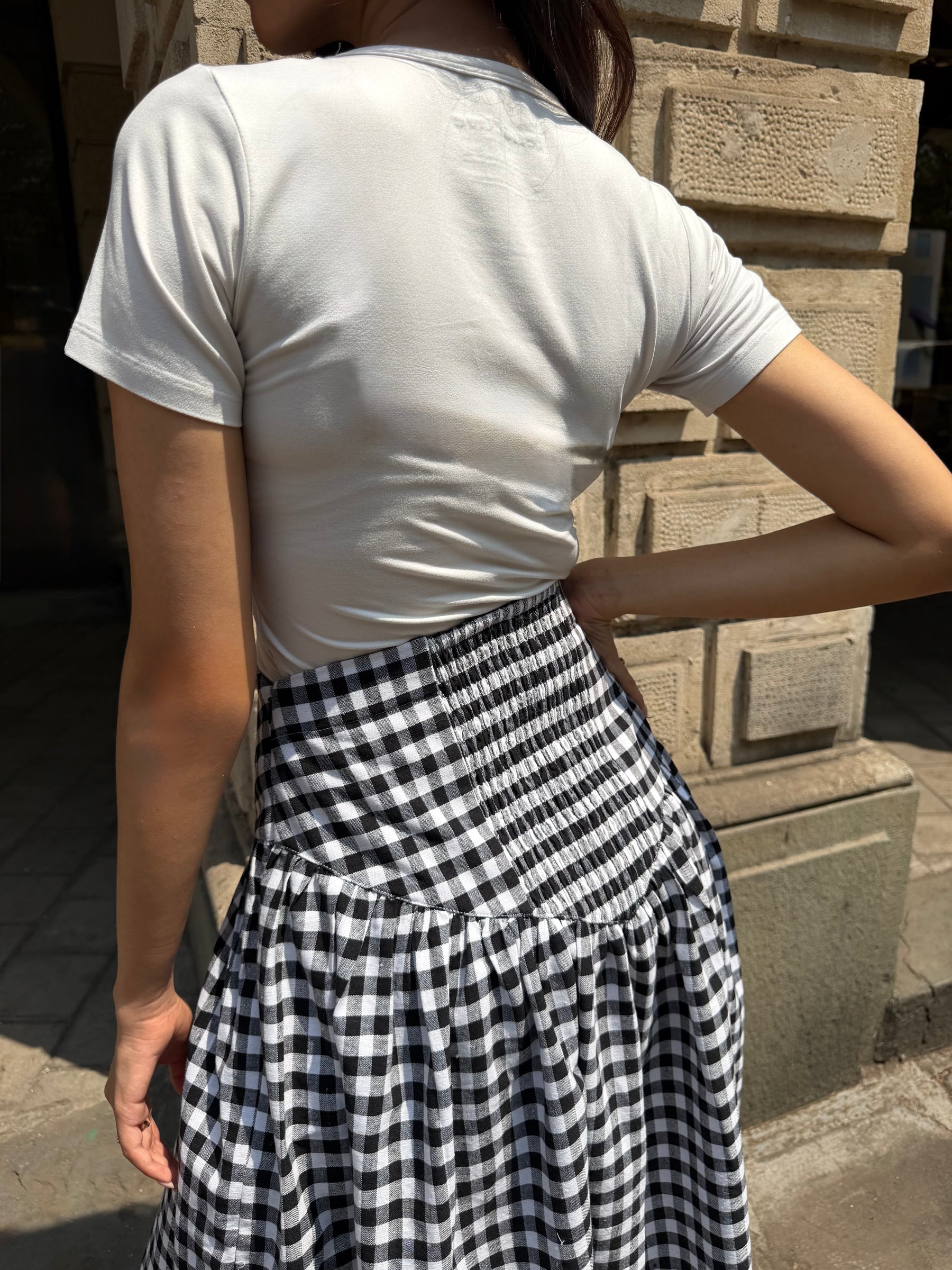 The Gigi Skirt in Classic Black & White
