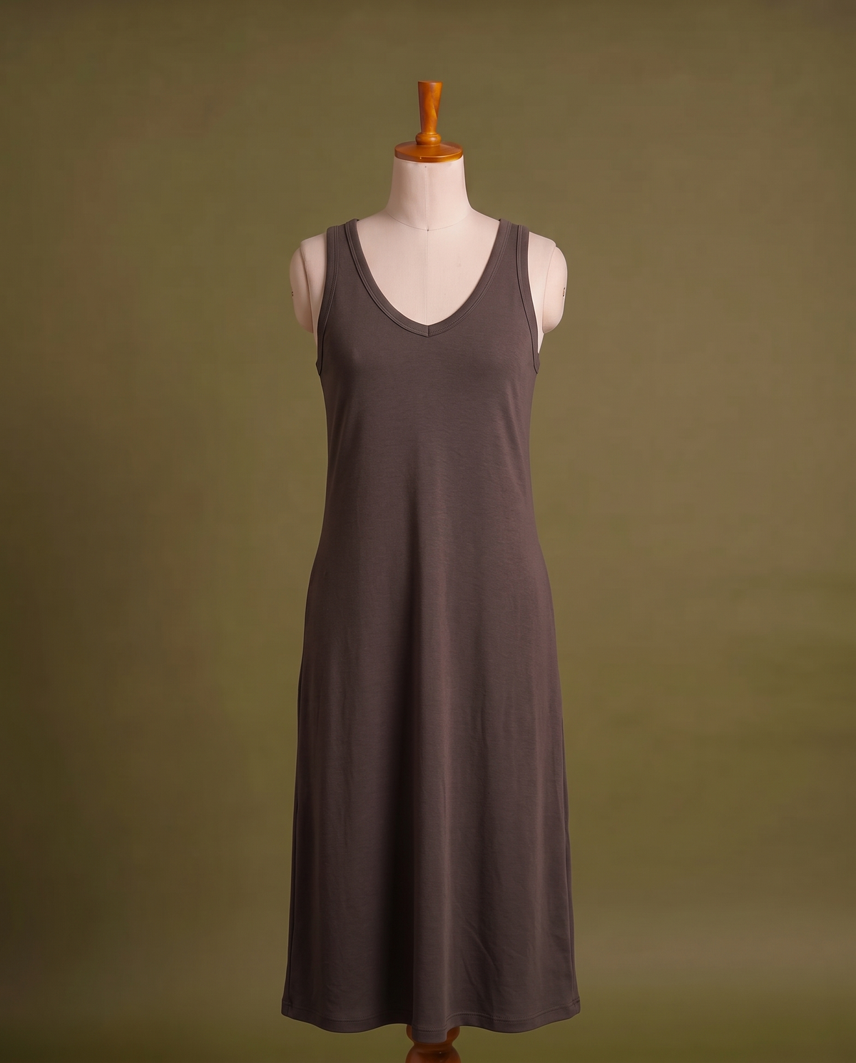 Taupe Tank Maxi Dress