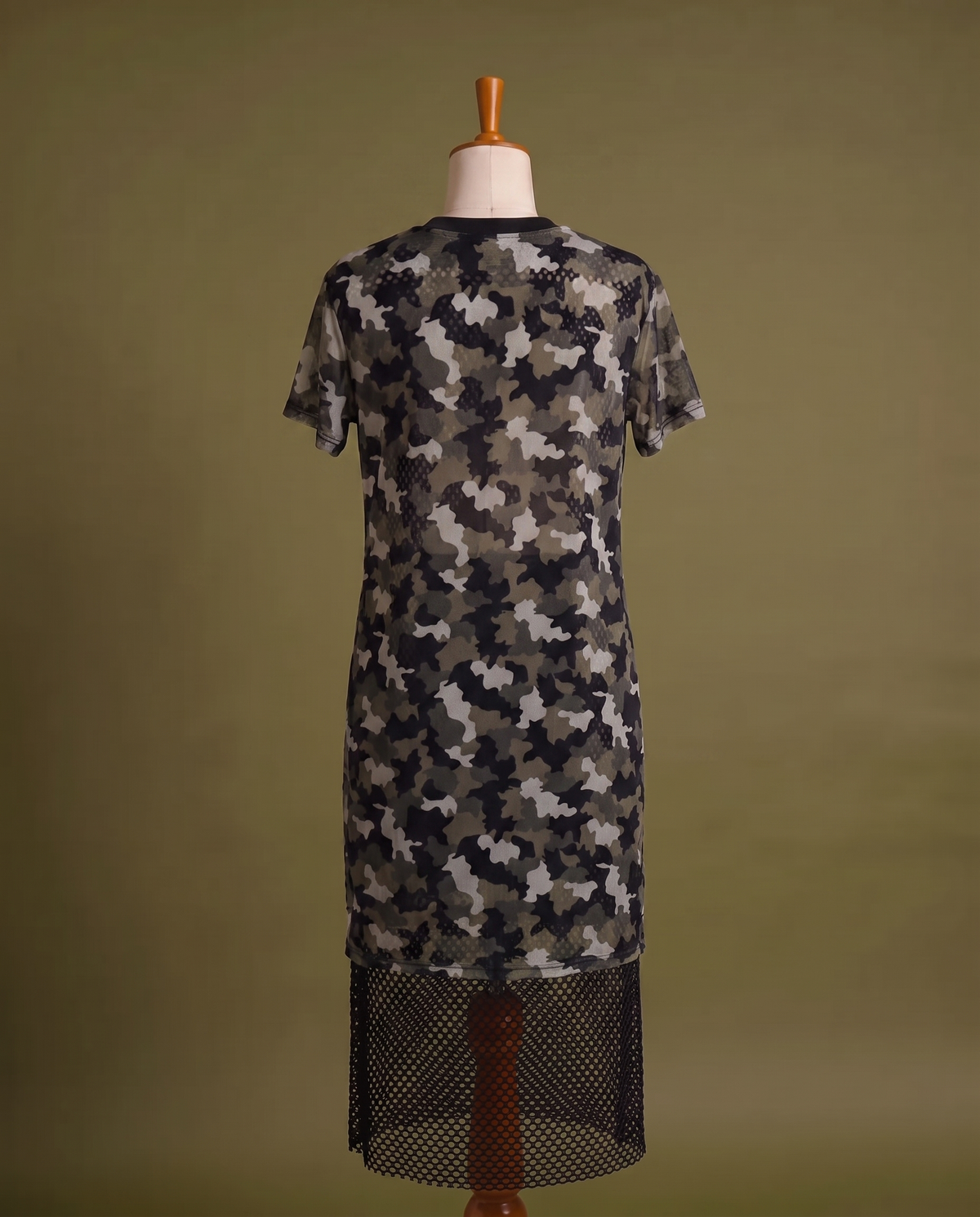 Showtime Camo Sequin Dress