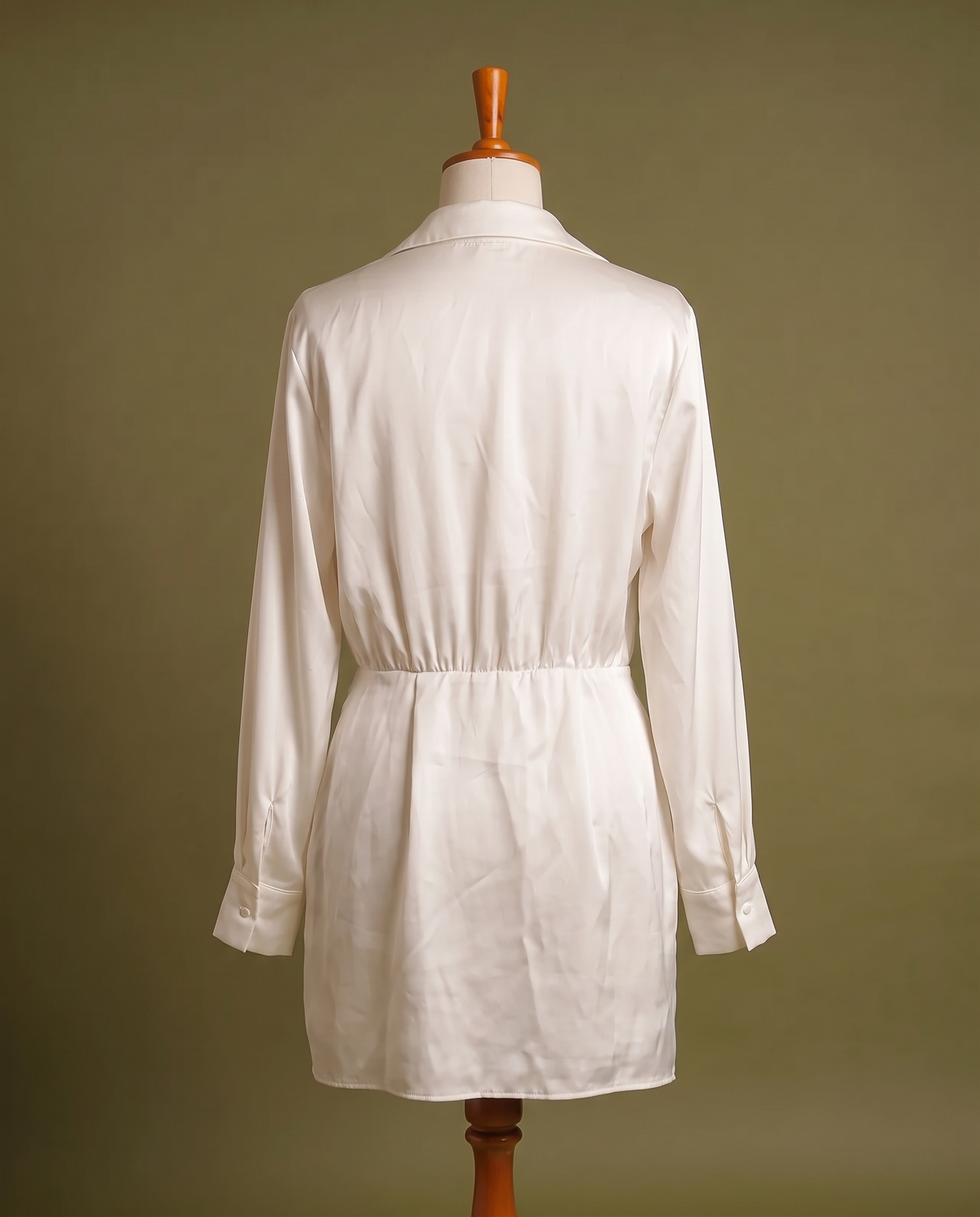 Zara Satin Shirt Dress