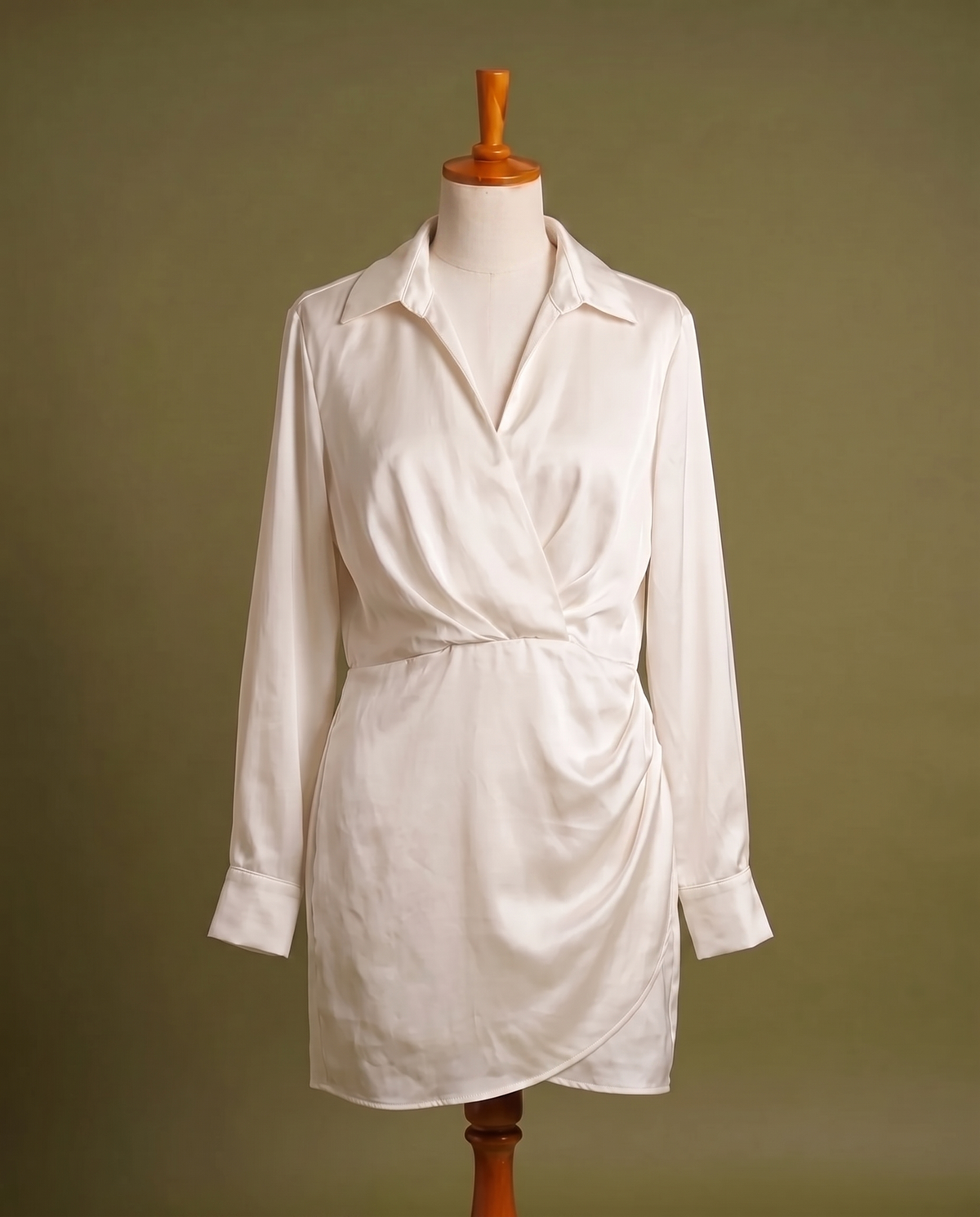 Zara Satin Shirt Dress