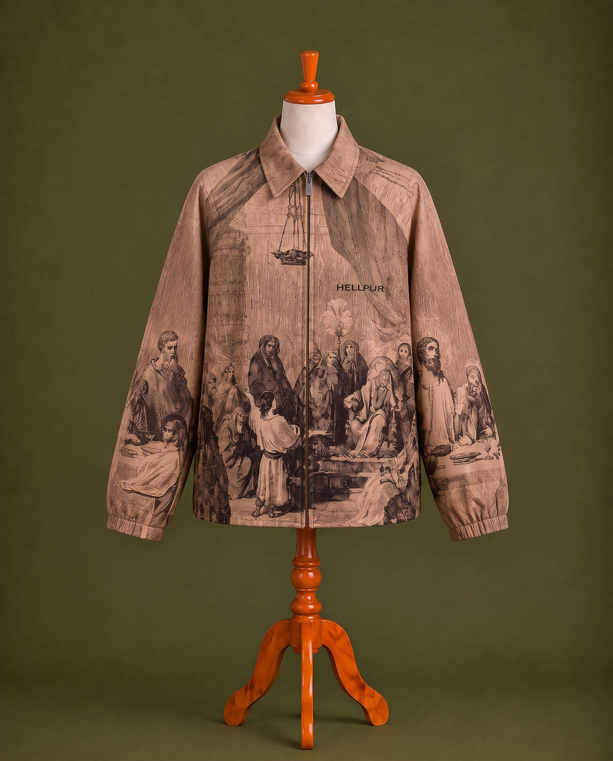 Printed jacket, front